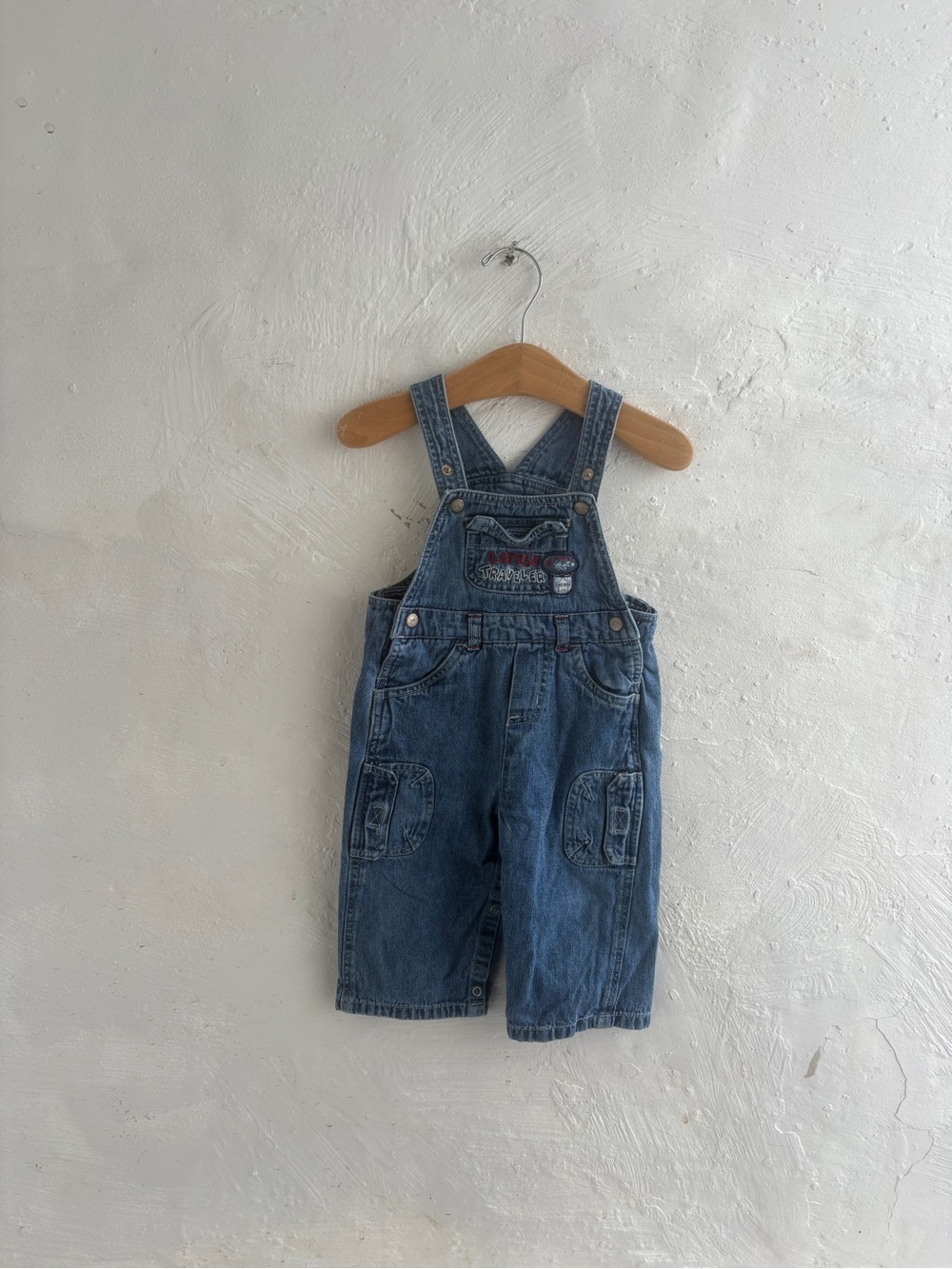 100% cotton vintage 6-9 month overalls